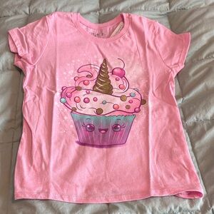 The Children's Place Pink Unicorn Cupcake Tee